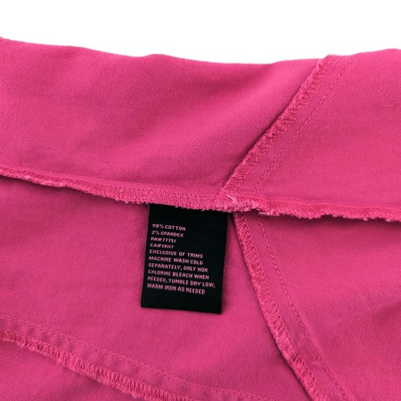 NWT Betsey Johnson Fuchsia Pink Denim Corset Fit Flare Cotton Mini Dress - Picture 10 of 10